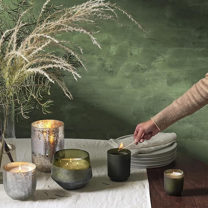 ILLUME Refillable Boxed Glass Candle, Balsam & Cedar