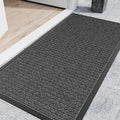 Indoor Outdoor Front Door Mats, 48" x 24" Rubber Backing Non Slip Durable Welcome Floor Mats for Patio, Garage Entrance, Stain and Fade Resistant Commercial Doormats for High Traffic