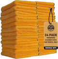 Chemical Guys MIC_506_24 Professional Grade Premium Microfiber Towels, Gold (16 Inch x 16 Inch) (Pack of 24) - Safe for Car Wash, Home Cleaning & Pet Drying Cloths
