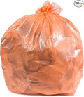Plasticplace 40-45 Gallon Trash Bags │ 1.5 Mil │ Orange Heavy Duty Garbage Can Liners │ 40” x 46” (100 Count)