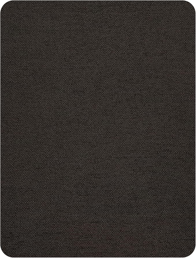 KING MOUNTAIN Self-Adhesive Coarse Linen Repair Patches, 8X11 inch, Multi Color, Can be Used for Linen Sofa Repair and Clothes Repair(8" x 11", Ebony Brown)