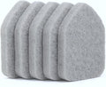 Replacement Scrubber Refill for Moku Home Extendable Tub Tile Shower Brush for Cleaning Non-Scratch (5X Scrubber Sponge Gray)