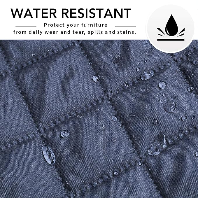 Easy-Going Sectional Couch Covers for Dogs L Shape Sofa Cover Reversible Sofa Slipcover Chaise Lounge Cover Furniture Protector Cover for Pets Dog(X-Large, Dark Blue/Dark Blue)