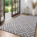OLANLY Large Indoor Door Mat, 71x47 Inch, Dirt Resistant and Absorbent, Non-Slip Rubber Backing Floor Mats, Easy Clean Low-Profile Doormat for Entryway, Front Door, and Inside Entrance, Grey