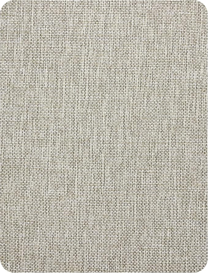 KING MOUNTAIN Coarse Linen Repair Patches, Self-Adhesive Linen Fabric Patches, 8X11 inch Extra Size, Multi Color, Can be Used for Linen Sofa Repair and Linen Clothes Repair(8" x 11",Cream-Gray 1.0)