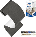 KING MOUNTAIN Linen Repair Patches, Self-Adhesive Fabric Patches, 4 X 63 inch Extra Size, Multi Color, Can be Used for Sofa Repair and Linen Clothes Repair (Dark Grey)