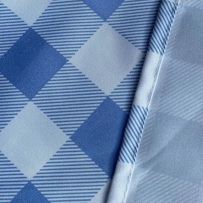 Waterproof Checkered Tablecloth Fabric - Rectangle 58x84 Inch Classic Gingham Buffalo Plaid Table Cloth for Indoor/Outdoor Use - Washable Table Cover for Kitchen, BBQs, and Parties