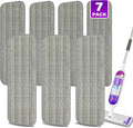 7 Count Reusable Mop Pads for Swiffer PowerMop -MEXERRIS Microfiber Wet Mops Refills PowerMop Pads Machine Washable Hard Wood Floor Mop Pads Replacement for 13''-15'' Spray Floor Mops
