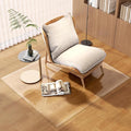 [Tempered Glass] 50“ x 44” Beveled Edge Glass Chair Mat with Polished Edge Clear Office Chair Mat, Glides Smoothly, Suitable for Carpet or Hardwood Floors