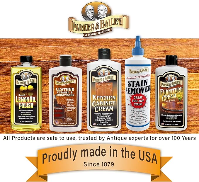 Parker and Bailey Kitchen Cabinet Cream-Wood Cleaner-Grease Remover 16 oz (3)