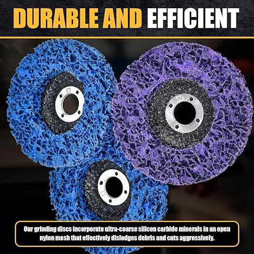 10Pcs Strip Discs Stripping Wheels, Paint Stripper Wheels 4" x 5/8" Rust Remover Wheel Remove Paint for Angle Grinder Paint Strip Wheel Quick Abrasive Discs Rust