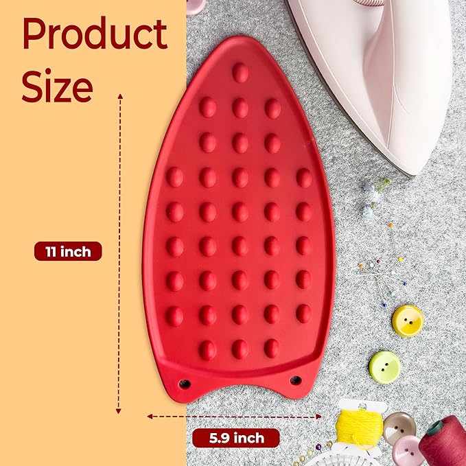 Savina Silicone Rest Pad for Ironing Board(2 Pack). Heat Resistant Pad, Thicker Version. Perfect Combination with Ironing Board and Mat.