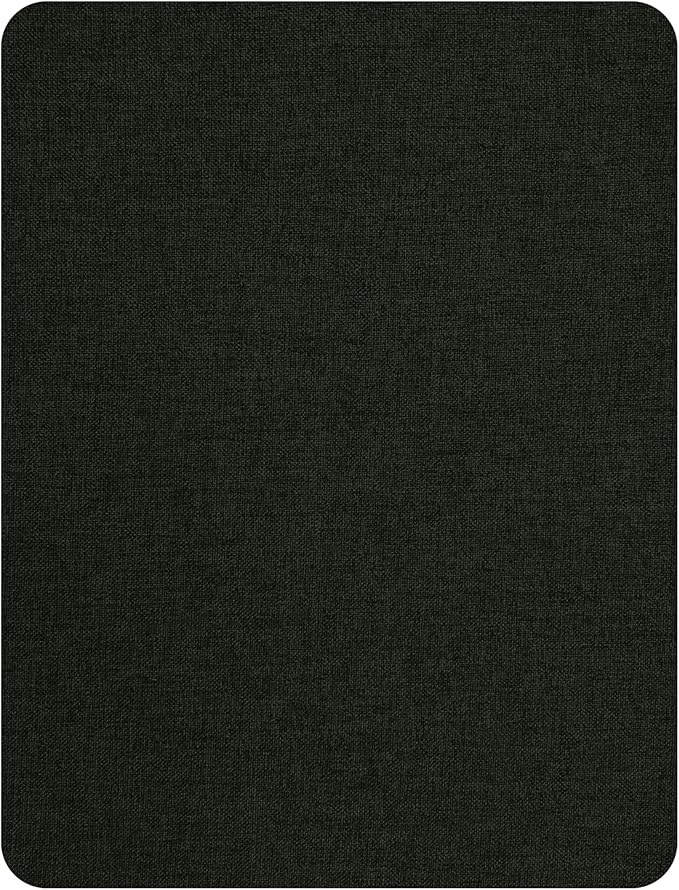 KING MOUNTAIN Fine Linen Repair Patches, Self-Adhesive Linen Fabric Patches, 8X11 inch Extra Size, Multi Color, Can be Used for Linen Sofa Repair and Linen Clothes Repair(Charcoal Black,8" x 11")