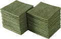 Glynniss Kitchen Dish Cloths Highly Absorbent Dish Rags 100% Cotton Wash Cloths for Washing Dishes (Green, 24)