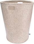 Parker Baby Nursery Laundry Hamper - Large Felt Storage Basket and Baby Hamper for Nursery (Oatmeal)