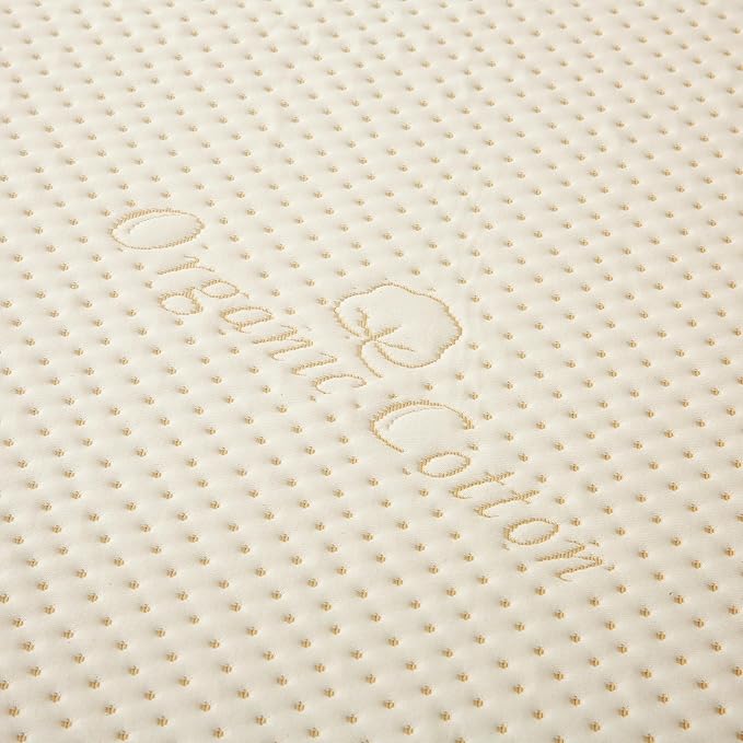 Luxury Waterproof Organic Mattress Protector Twin - Organic Cotton Breathable Mattress Pad Cover - New 380 GSM Comfort - Deep Pocket - Jersey Cotton Skirt - Fitted Comfort