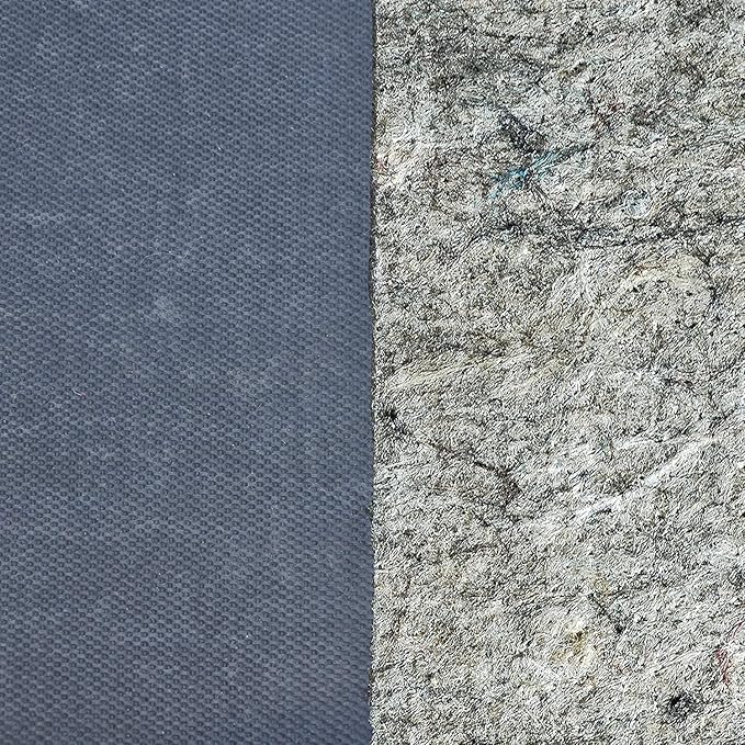 RUGPADUSA - Dual Surface - 9' Round - 1/4" Thick - Felt + Rubber - Non-Slip Backing Rug Pad - Safe for All Floors