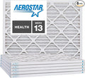 Aerostar 21.5x23.3125x1 MERV 13-6 Count - Pleated Furnace & Air Conditioner Filters - Removes Bacteria, Dust, Cold & Flu Germs, Lint, Mold, Pet Dander, Allergy-Causing Pollen, Smog, Smoke & Viruses