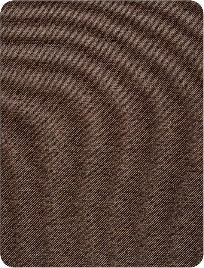 KING MOUNTAIN Coarse Linen Repair Patches, Self-Adhesive Linen Fabric Patches, 8X11 inch, Multi Color, Can be Used for Linen Sofa Repair and Linen Clothes Repair(8" x 11",Coffee Brown)