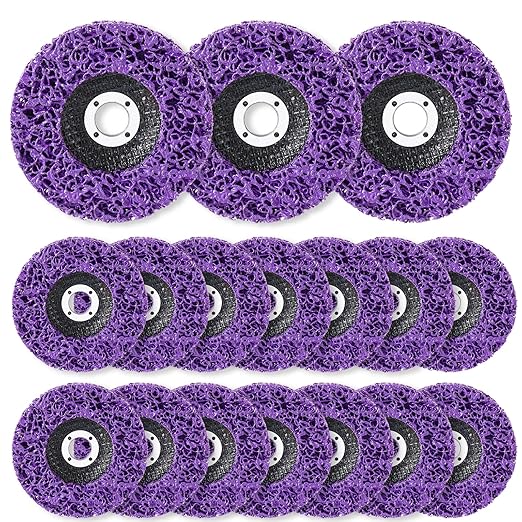 14 Pack Paint Eater Strip Disc Angle Grinder Rust Removal Disc Paint Stripper for Metal Paint Stripper Tool Rust Remover Angle Grinder Attachments Abrasive Wheels & Discs (4" x 5/8")