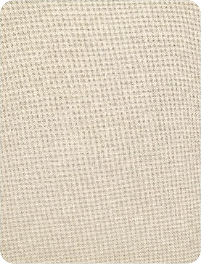 KING MOUNTAIN Coarse Linen Repair Patches, Self-Adhesive Linen Fabric Patches, 8X11 inch Extra Size, Multi Color, Can be Used for Linen Sofa Repair and Linen Clothes Repair(8" x 11",Light Beige)