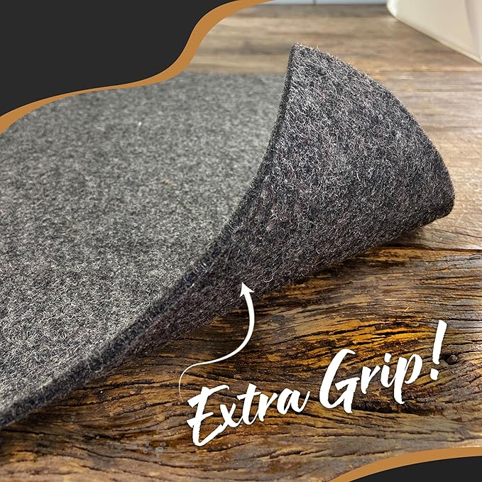 Nevlers 1/4" Felt Rug Pad 8 x10 Ft| Rug Pad Non Slip Felt & TPO | Area Rug Padding 8x10 Anti Skid Rug Gripper | Non Slip Rug Grippers for Area Rugs on Hardwood Floors | Rug Stoppers to Prevent Sliding