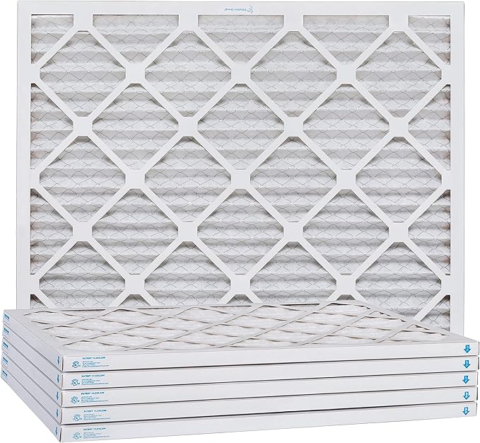 Aerostar 6x10x1 MERV 13, Pleated Air Filter, 6x10x1, Box of 6, Made in the USA