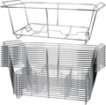 12 Pack Chafing Wire Rack Buffet Stand Chrome Frame for Events, Parties, Wedding, & Birthday Party Catering, Full Size Chafing Stand for Dish Serving Trays, Food Warmer Catering Supplies