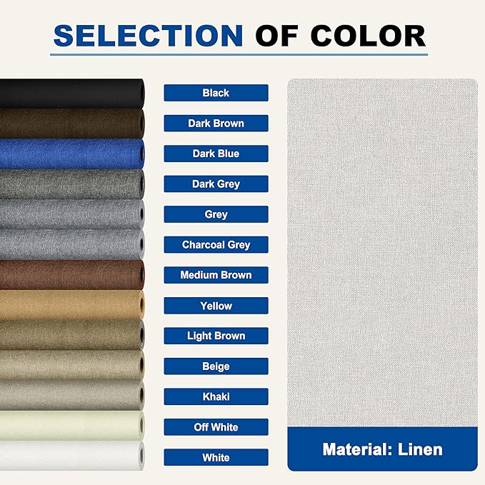 KING MOUNTAIN Linen Repair Patches, Self-Adhesive Fabric Patches, 4 X 63 inch Extra Size, Multi Color, Can be Used for Sofa Repair and Linen Clothes Repair (Beige)