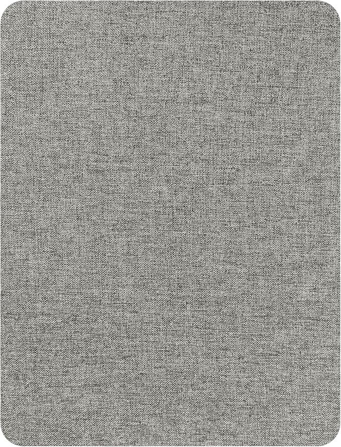 KING MOUNTAIN Fine Linen Repair Patches, Self-Adhesive Linen Fabric Patches, 8X11 inch Extra Size, Multi Color, Can be Used for Linen Sofa Repair and Linen Clothes Repair(Medium Grey,8" x 11")