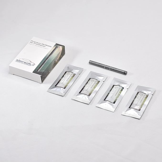 Tesla Model 3 [Not Compatible with Model 3 2024 (Highland)] /Y Air Freshener Invisible Slim Design Four Scents Selection (Pineforest After Rain Set)