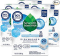 Seventh Generation Dishwasher Detergent Packs Free & Clear Pack of 6 for sparkling dishes Dishwasher tabs, 20 count