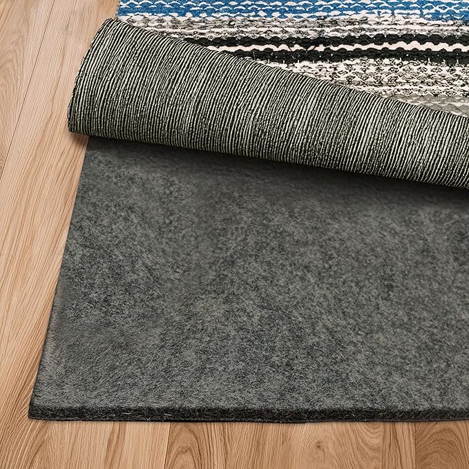 Nevlers 6x9 Rug Pad Non Slip – 1/4" Thick Felt TPO Dual-Layer Grip Mat | Anti Skid Rug Gripper for Hardwood Floors & More, Customizable Carpet Pad for Floor Protection, Floor Padding for Added Comfort