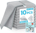 10 Pcs New Upgraded 3 Layers Non Scratch Wire Dishcloth, Multipurpose Wire Steel Wool Scrubber, Wet & Dry for Cookware, Sinks, Dishes, Stoves & Fireplaces 9.87“ x 9.87”