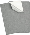 PATIKIL 8x11 Inch Linen Repair Patches, 2Pcs Self-Adhesive Fabric Patch for Sofas Tote Bags Furniture Car Seats Clothes Tents, Light Gray