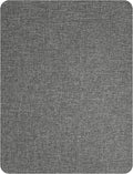 KING MOUNTAIN Fine Linen Repair Patches, Self-Adhesive Linen Fabric Patches, 8X11 inch Extra Size, Multi Color, Can be Used for Linen Sofa Repair and Linen Clothes Repair(8" x 11",Medium Grey 1.0)