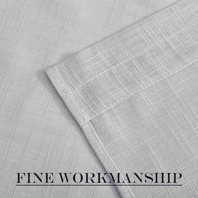 NICETOWN Side Door Curtains for Small Window, Rod Pocket French Window Curtains Light Filtering Sidelight Curtain for Front, 36W X 40L Sheer Door Shade with Tieback, 1 PC, Light Grey