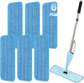 16.5 Inch Reusable Mop Pads Microfiber Spray Mop Replacement Heads for Wet/Dry Mops Compatible with Bona Floor Care System (6 Pack)