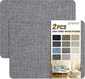 KING MOUNTAIN Fine Linen Repair Patches, 2 PCS, 8" x 11", Dark Grey, Self-Adhesive, Polyester, Rectangular, Linen Patch