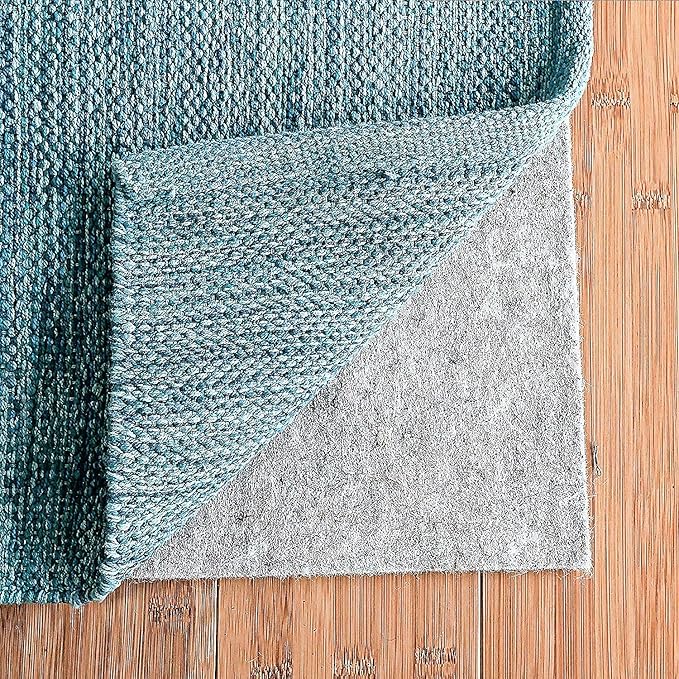 RUGPADUSA - Dual Surface - 10'x14' - 1/4" Thick - Felt + Rubber - Non-Slip Backing Rug Pad - Safe for All Floors