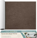 Azobur Sofa Fabric Repair Patch, Oversized Microfiber Patch，Self Adhesive Fabric Sofa Patch Repair Fabric,Super Cost-Effective Combination (Dark Brown)
