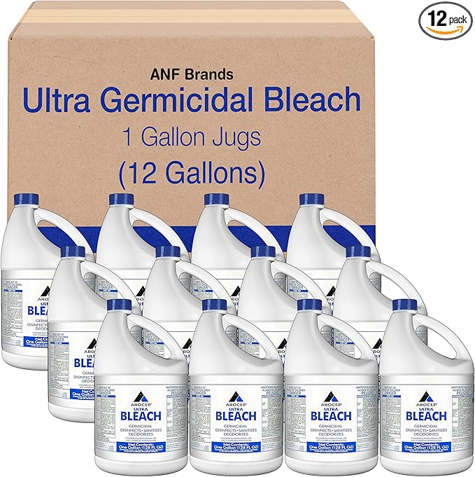 (12 Pack) Kik Ultra Bleach, 1 Gallon Jugs and Cleaning sponge (KIK8635042CT)