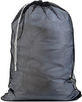 Handy Laundry Mesh XL Laundry Bag - Durable, Machine Washable with Secure Drawstring Closure - Perfect for College Dorms, Laundromats, Apartments (Black, Large 24" x 36")