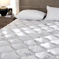 Softhour Padded Topper California King Size 40% Tencel Blend Rayon from Bamboo and Cotton Filled Mattress Cover, Thick, Luxurious and Comfort Mattress Pad, Deep Pocket for 21" Mattress