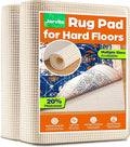 Non-Slip Rug Pad Gripper 2x4 Feet, Anti Skid Mat for Under Area Rugs, Keeps Rugs in Position and Safe, Thick Cushioned Carpet Pad for Hardwood Floors Protection