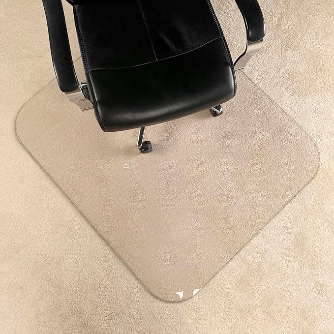 [Large Size] Crystal Clear 1/5" Thick 59" x 47" Heavy Duty Hard Chair Mat, Can be Used on Carpet or Hard Floor