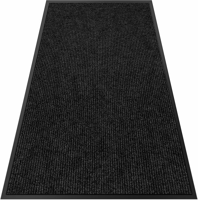 2′ x 57′ Front Door Mat Indoor Outdoor Entrance, Commercial Floor Mat Heavy Duty Dirt Trapper Entryway Doormat, Custom Size Non Slip Rubber Backing Welcome mat, Door Mat for High Traffic Area