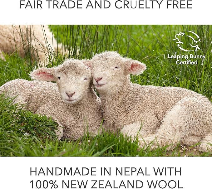 Friendsheep Wool Dryer Balls Red Heart 6 Pack XL Organic Premium Reusable Cruelty Free Handmade Fair Trade No Lint Fabric Softener - One Love