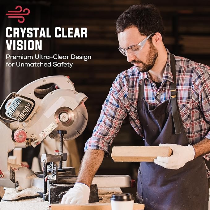 SAFE HANDLER Hyline Anti-Fog Color Safety Glasses Variety, Impact Resistant, Polycarbonate, Anti-Scratch