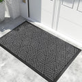Yimobra Extra Large Door Mat 60x32, All-Weather Waterproof Non-Slip Welcome Matt Outdoor, Heavy Duty Non Slip Doormat for Entryway for Patio and Garage Indoor, Easy Clean, Mix Grey